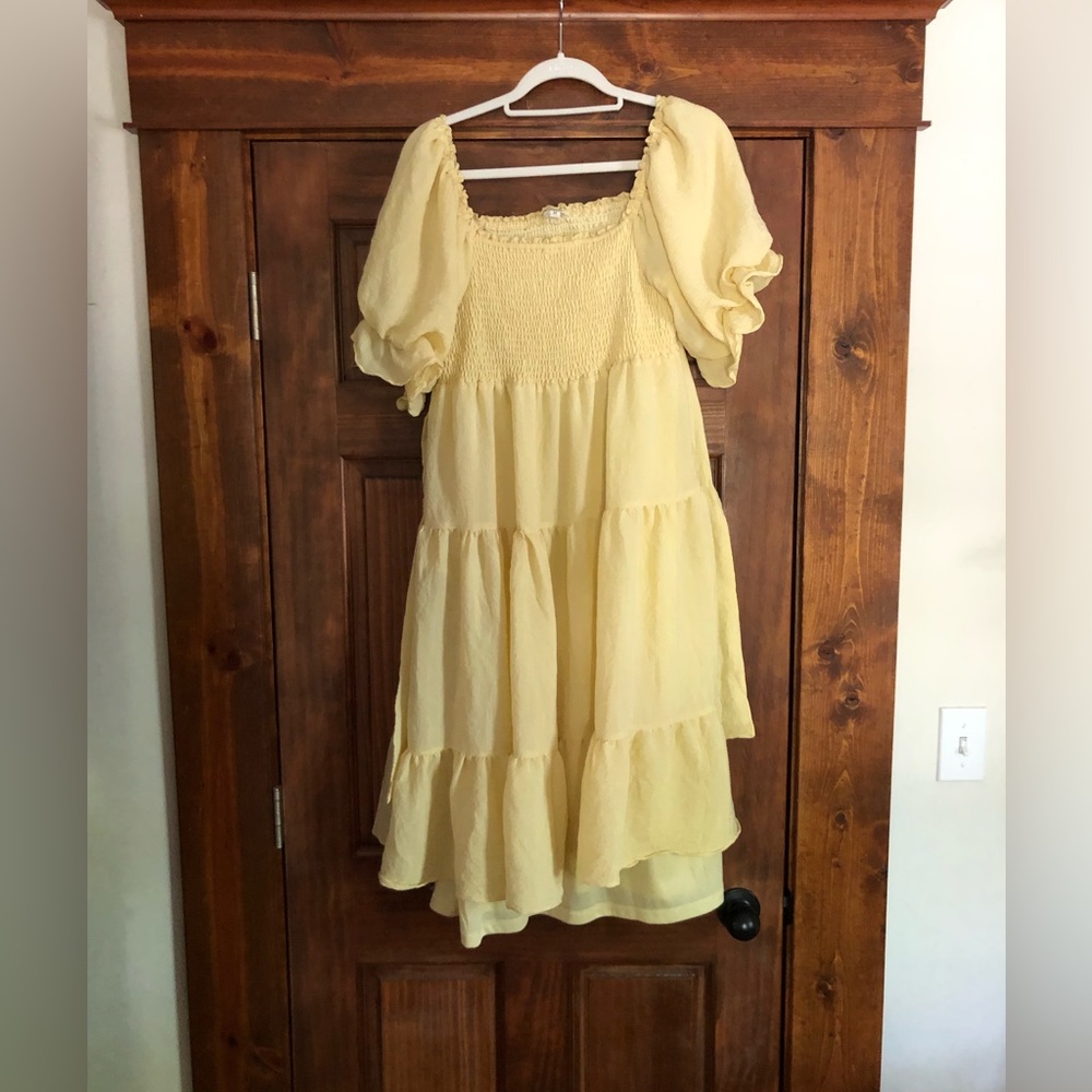 Yellow Midi Dress